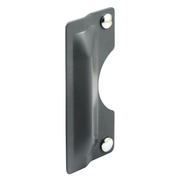 Prime-Line 3 in. x 7 in., Steel Painted Gray Door Latch Shield U 9500